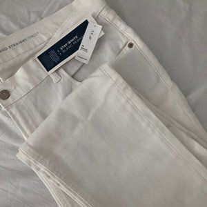 Old Navy Boyfriend Straight Jeans, Ladies 16, Whit